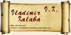 Vladimir Kalaba vizit kartica
